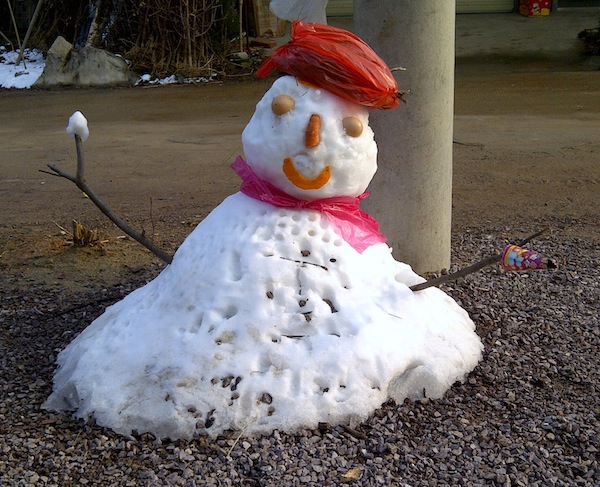 雪人祝福2013蛇年心想事成！