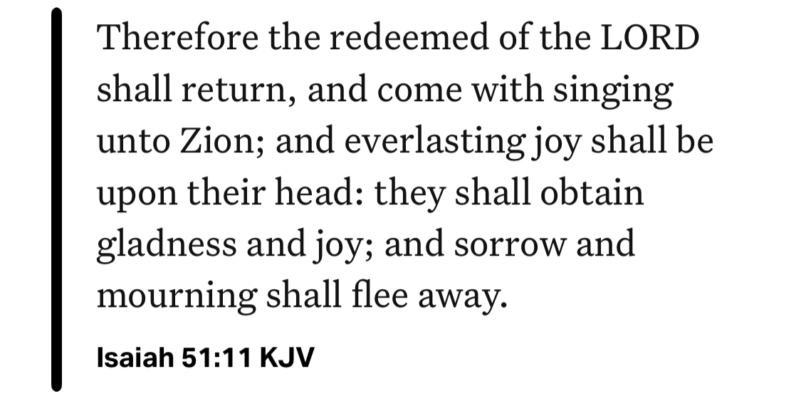 Isaiah 51:11 KJV